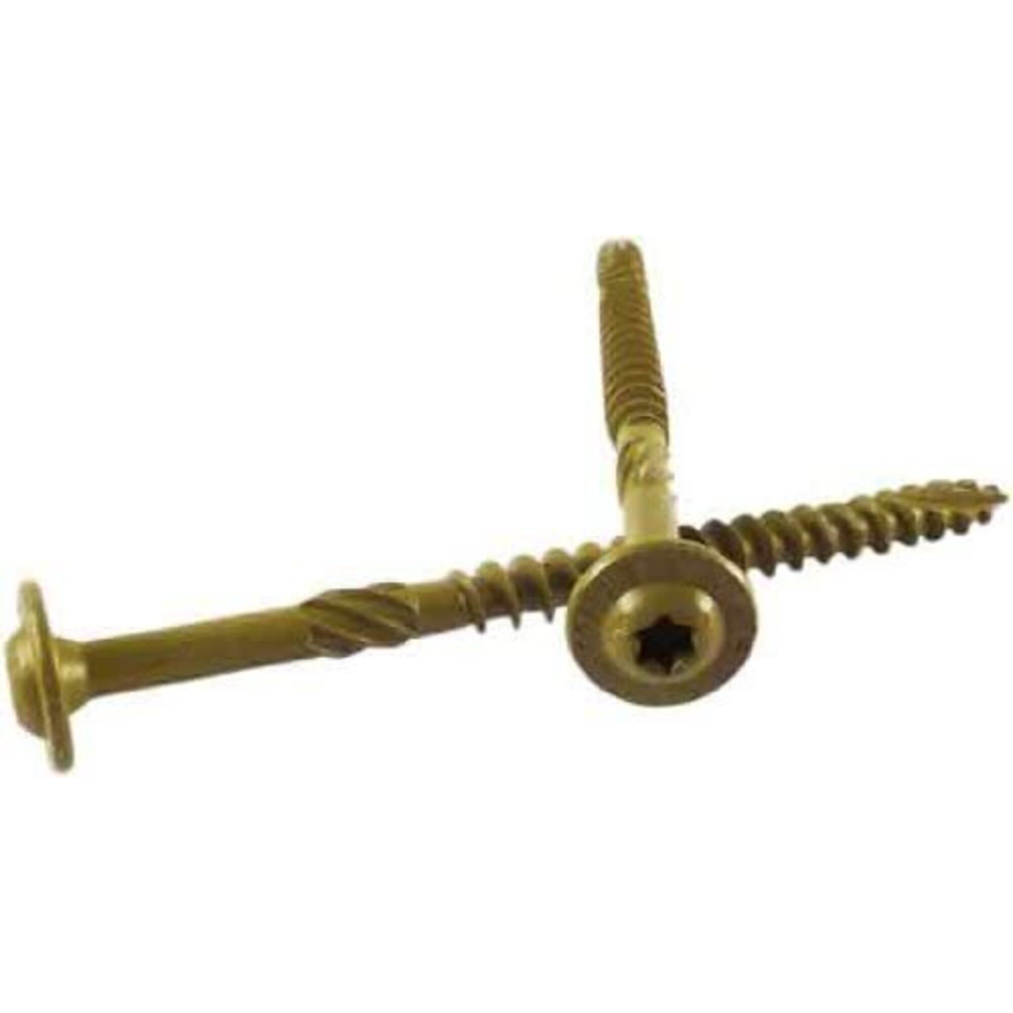 Woodpro, 3/8in.8in. Gold Wood Screw 25pk, Model# ST38X8-25PC